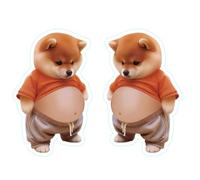 AEIXYA Autocollants 3D Pour Le Ventre Du Chien, Stickers 3D, Stickers Kawaii, Autocollants Décoratifs Pour Cahiers, Boîtes À Goûter, Gourdes, Voitures Et Réfrigérateurs