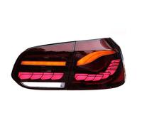 aejghfwjh Feux Arrière Voiture Pour VW Pour Golf 6 2010-2014 Feux Arrière À LED Brouillard Feux De Freinage Clignotants Plug And Play Feu Arrière(1 pair red)