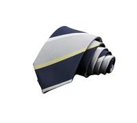 AEJHSIN Cravate Homme Cravate classique à rayures for homme, 7 cm, jacquard, rouge, bleu, vert, porter au quotidien, for robe de soirée, mariage, accessoires, cadeau for(White)