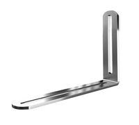 AEJHSIN Equerre Metal Fixation de Meuble à Angle réglable en Acier Inoxydable, Code Long Trou, activité Droite(20x157mm-2pcs)