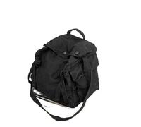 AEJHSIN Leather Messenger Bag Men Sacs messagers en toile épaisse de grande capacité for femmes, sacs à main styliste, sac bandoulière voyage polyvalent, d'école unisexes(Black)