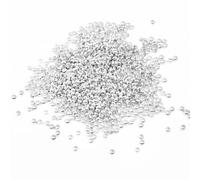 AEJHSIN Perles Pour Bracelet Perles d'espacement à sertir en or, argent et cuivre pour Bricolage(Silver,2mm 500pcs)