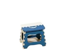 AEJHSIN Tabourets pliants Portable Folding Step Stool with Built-in Handle | PP Plastic Seat for Home Camping and Travel(Dark BLUE S)