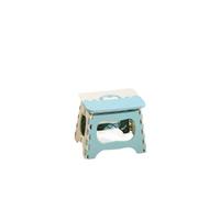AEJHSIN Tabourets pliants Portable Folding Step Stool with Built-in Handle | PP Plastic Seat for Home Camping and Travel(BLUE S)