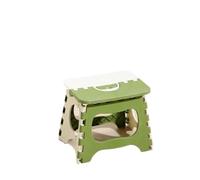 AEJHSIN Tabourets pliants Portable Folding Step Stool with Built-in Handle | PP Plastic Seat for Home Camping and Travel(Green L)