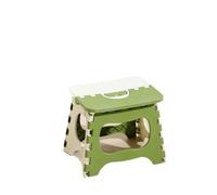AEJHSIN Tabourets pliants Portable Folding Step Stool with Built-in Handle | PP Plastic Seat for Home Camping and Travel(Green S)