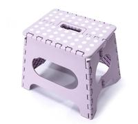AEJHSIN Tabourets pliants Portable Folding Step Stool with Handle | Compact Plastic Seat for Bathroom, Home and Travel(Purple)