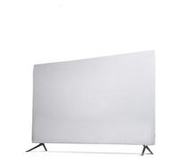 AEJHSIN TV Covers Housse anti-poussière for moniteur d'ordinateur TV, housse suspendue 43/49/55 pouces, tissu élastique, cristal liquide, for bureau(White,55")