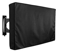 AEJHSIN TV Covers Housse de protection for TV d'extérieur, étanche, blanche, Premium, 55 à 58 pouces, boîtier télévision résistant aux intempéries(Black,FOR 50-52inch TV)