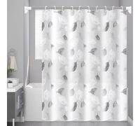 AEKDCL Rideaux de Douche Séchage Rapide Feuilles Polyester Imperméable et Anti-Moisissure Tissu Lavable en Machine Salle de Bain Douches Couverture pour Chambre Humide D’hôtel 90x190cm/35x75in(WxH)