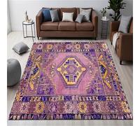 AEKDCL Tapis d'intérieur doux de collection turque pour salon, salle à manger, bureau, ferme, décoration d'intérieur - 160 x 230 cm (l x L) - Violet