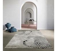 AEKDCL Tapis lavable - 40 x 60 cm - Moderne - Antidérapant - Ultra fin - Doux - Pour salle de bain, cuisine, salon - Décoration d'intérieur moderne - Gris