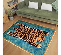 AEKDCL Tapis moderne, antidérapant, ultra fin, doux, lavable, pour salle de bain, cuisine, salon, décoration d'intérieur moderne, jaune, 150 x 240 cm