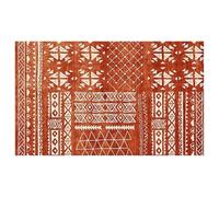 AEKDCL Tapis Salon Lavable 100 x 150 cm, Rayures Rouges, Facile d'entretien, Moquette Chambre/Descente de Lit pour Chambre à Coucher, Salon, Chambre d'enfant, dortoir, Salon