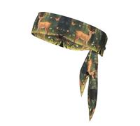 AEKGOHP Bambi Foulard de sport imprimé absorbant la transpiration et respirant, bandeau de mouvement, foulard double face