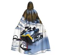 AEKGOHP Cape à capuche pour adulte avec imprimé motoneige avancé pour Halloween et homme