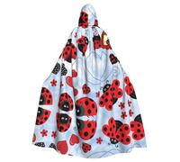 AEKGOHP Cape à capuche pour adulte Motif coccinelle et nuage Pour homme et femme