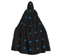 AEKGOHP Cape à capuche pour adulte Motif mauvais œil pour homme et femme