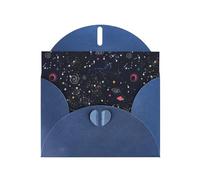 AEKGOHP Carte de vœux bleue constellation amas d'étoiles galaxies imprimés pour fête d'anniversaire festive invitation
