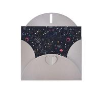 AEKGOHP Carte de vœux grise Constellation Amas d'étoiles Galaxies Imprimés pour fête d'anniversaire festive Invitation