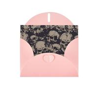 AEKGOHP Carte de vœux rose avec inscription « Many Skulls Get Together » pour fête d'anniversaire festive