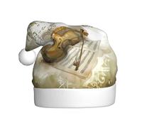 AEKGOHP Chapeau de Noël en peluche pour adulte avec motif papillon et violoncelle avec toucher doux pour les fêtes de vacances et les danses, convient aux hommes et aux femmes