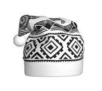 AEKGOHP Chapeau de Noël en peluche pour adulte - Motif ethnique à rayures - Doux au toucher - Pour les fêtes de vacances et les danses - Convient aux hommes et aux femmes
