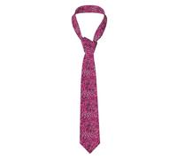 AEKGOHP Cravate pour homme avec imprimé tigre zèbre léopard rose - Doux et confortable pour le travail, le travail, un anniversaire, un mariage, une fête, un banquet - 145 x 7,9 cm - Entretien facile