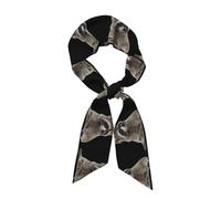 AEKGOHP Écharpe tendance pour femme avec imprimé raton laveur poilu, un accessoire polyvalent doux et soyeux