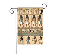 AEKGOHP Femmes dans l'Égypte antique Impressions Mât de drapeau extérieur Décoration de cour extérieure Double face 30,5 x 45,7 cm