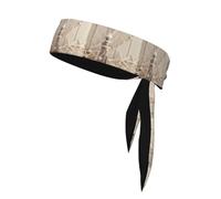 AEKGOHP Foulard de sport imprimé en filet de pêche côtière, absorbant la transpiration et respirant, bandeau de mouvement, foulard double face