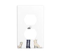 AEKGOHP It only has You in its Eyes Panneau mural décoratif à double prise durable et adapté aux accessoires d'interrupteur 11,4 x 7 cm