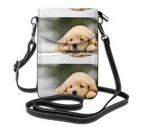 AEKGOHP Lazy Dog Puppy Petit sac à bandoulière en cuir imprimé pour femme, imperméable et durable