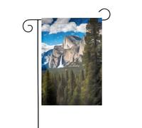 AEKGOHP Magnifique mât de drapeau de jardin Yosemite imprimé sur un mât de drapeau extérieur double face 30,5 x 45,7 cm