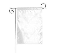 AEKGOHP Mât de drapeau de jardin imprimé fumée blanche double face 30,5 x 45,7 cm
