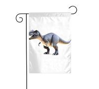 AEKGOHP Mât de drapeau géant imprimé dinosaure pour jardin, décoration de cour extérieure double face, 30,5 x 45,7 cm
