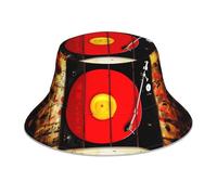 AEKGOHP Music Studio Bob imprimé réfléchissant léger, respirant, pliable pour homme et femme, noir