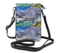 AEKGOHP Niagara Falls Petit sac à bandoulière en cuir imprimé pour femme, imperméable et durable