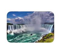 AEKGOHP Niagara Falls Prints Tapis de sol antidérapant et épais lavable pour salle de bain, chambre à coucher, 40,6 x 61 cm