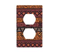 AEKGOHP Panneau mural décoratif à double prise africaine durable et adapté aux accessoires d'interrupteur 11,4 x 7 cm