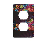 AEKGOHP Panneau mural décoratif à double prise - Durable et adapté aux accessoires d'interrupteur - 11,4 x 7 cm