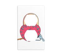 AEKGOHP Panneau mural décoratif à double prise pour la Saint-Valentin - Durable et adapté aux accessoires d'interrupteur - 11,4 x 7 cm