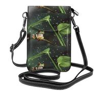 AEKGOHP Peace Tree Frog Petit sac à bandoulière en cuir imprimé grenouille pour femme, imperméable et durable