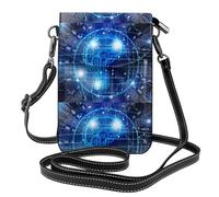 AEKGOHP Petit sac à bandoulière à rabat en cuir pour femme avec intelligence artificielle, imperméable et durable