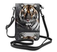 AEKGOHP Tiger At Rest Petit sac à bandoulière en cuir imprimé pour femme, imperméable et durable