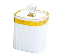 AEKLXVKU Bocal de conservation alimentaire avec couvercle pour épices et thé, blanc, 8,6 x 12,5 cm