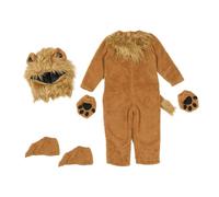 AEKLXVKU Costume de lion pour enfants, tenue de costumade pour performance sur scène, déguisement pour Halloween, taille XS, marron