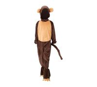 AEKLXVKU Costume de singe pour enfants - Costume d'Halloween pour carnaval, jeu de rôle - Accessoires photo - Taille XS - Marron
