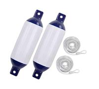 AEKLXVKU Lot de 2 garde-boue de bateau faciles à installer - Accessoire pour bateau ponton G0 - Corde blanche