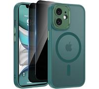 Aekyiwot Coque de protection magnétique pour iPhone 11, compatible avec iPhone 11 MagSafe, avec 2 films de protection de confidentialité, protection de la confidentialité, avec protection de
